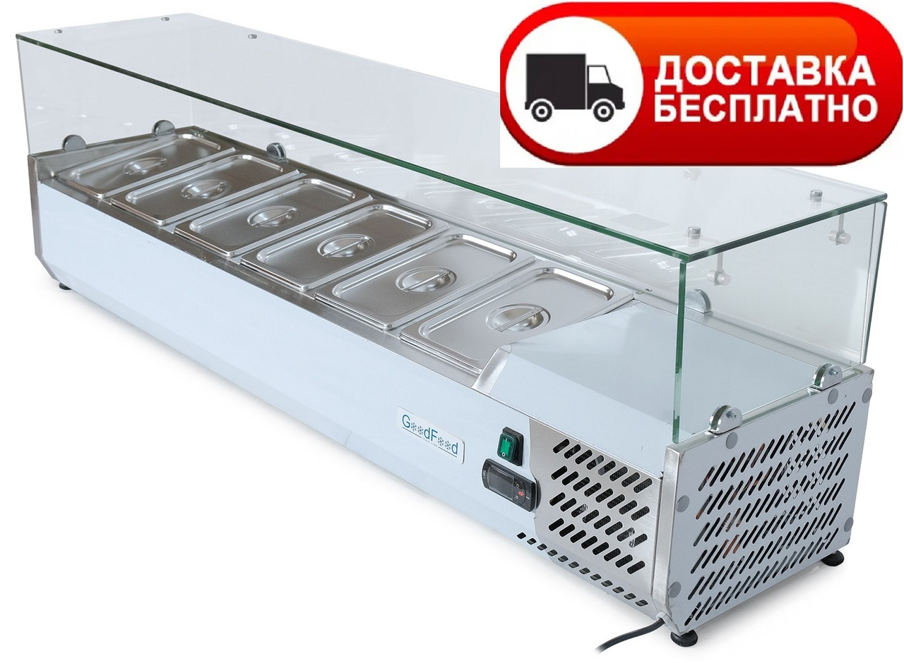 Холодильна вітрина для топінгу GoodFood GF-VRX1400/330-H6C