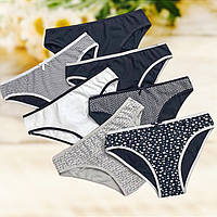 Жіночі трусики бавовняні набір "неробки" Nicoletta 7 шт. в уп Розмір S M L XL XXL XL