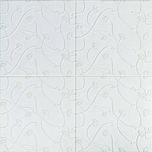 Панель 3D WHITE 700*700*6mm (D) SW-00001958