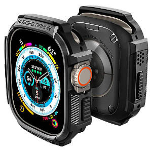 Чохол Spigen Rugged Armor до Apple Watch Ultra 1/2 49mm Black (ACS05456)