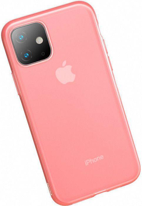 Чохол Baseus Jelly Liquid Silica Gel для iPhone 11 Transparent Red (WIAPIPH61S-GD09)
