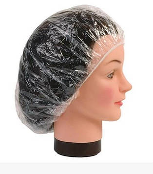 Шапочка для душу Beauty Luxury поліетиленова прозора CS-01