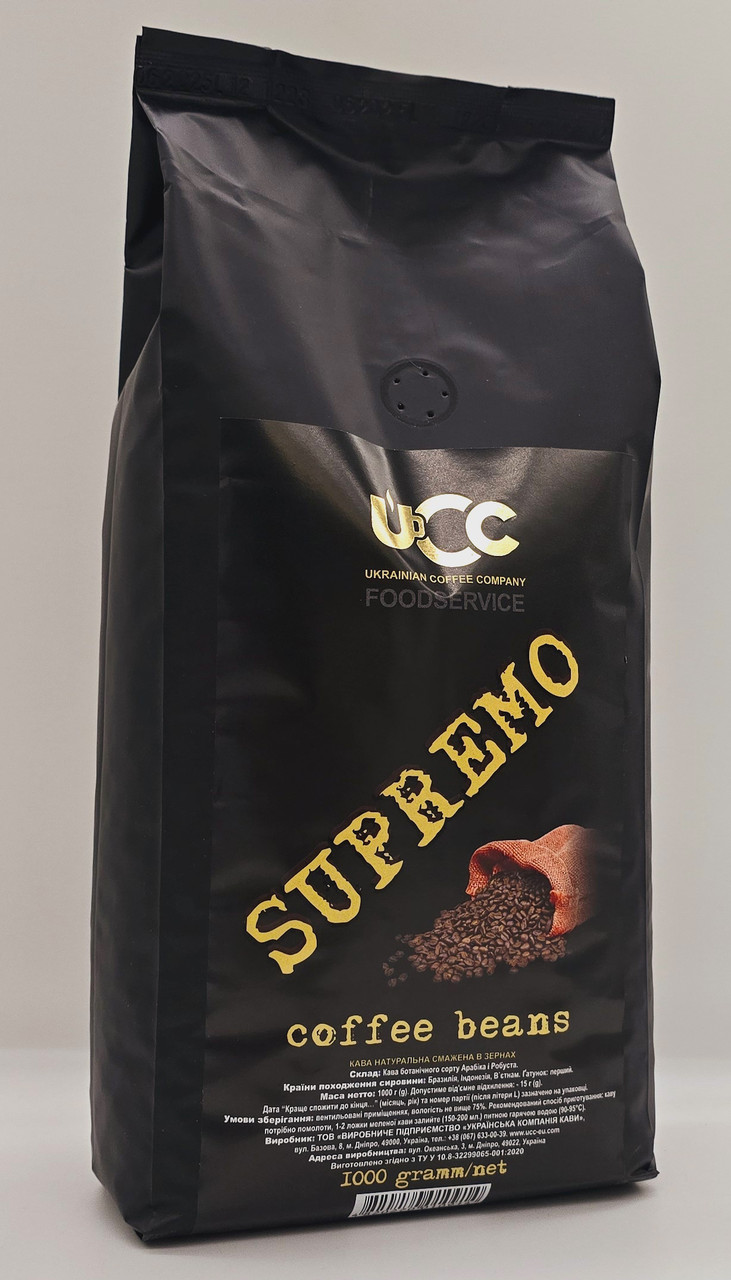 Кава в зернах UCC Supremo 1 кг, фото 1