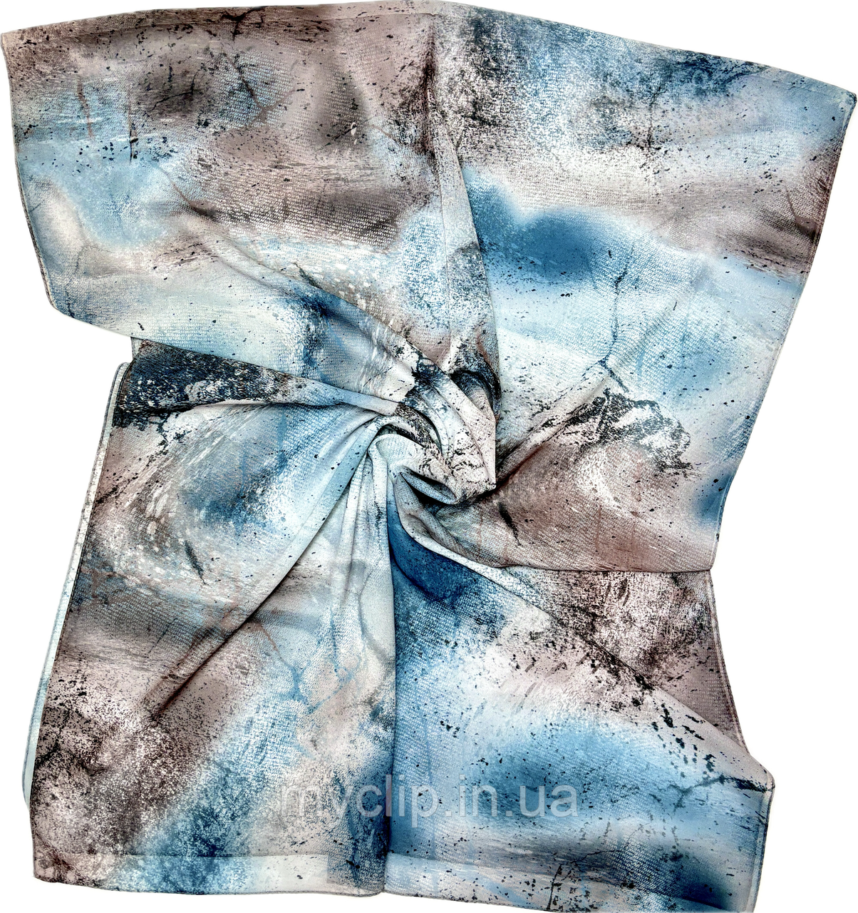 Демісезонний шарф палантин із м'якої віскози. Натуральний турецький жіночий шарф з абстрактним малюнком, фото 1