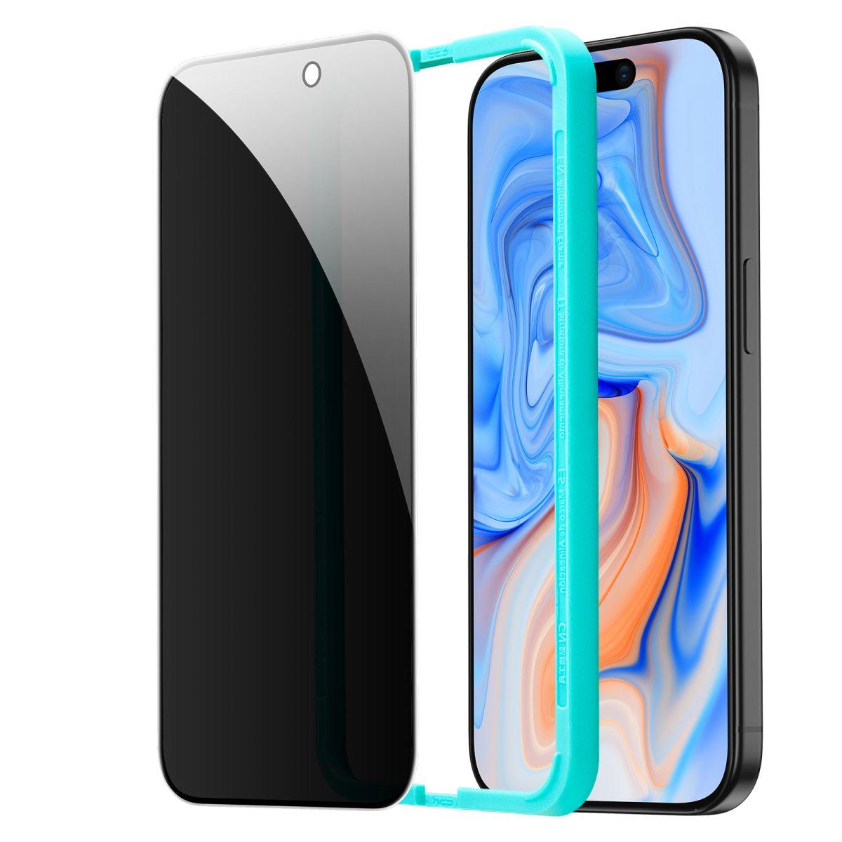 Захисне скло ESR Screen Shield Privacy Tempered-Glass до iPhone 15 Plus Clear (1D6620201)
