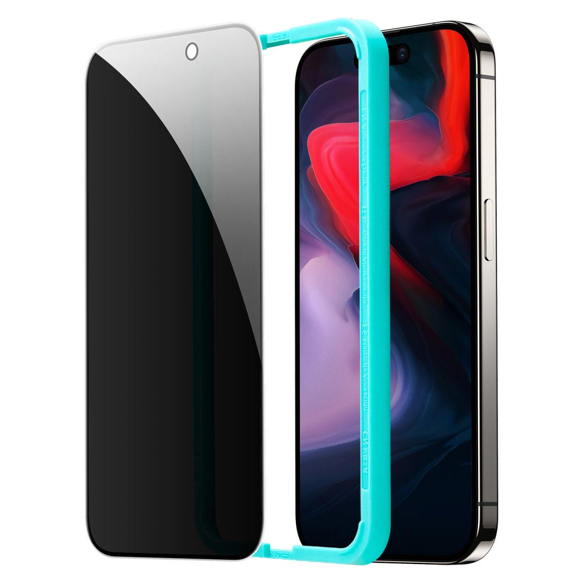 Захисне скло ESR Screen Shield Privacy Tempered-Glass до iPhone 15 Pro Max Clear (1D6710201)