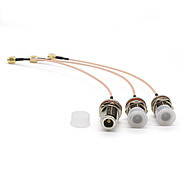 Перехідник антенний 15см пігтейл SMA Male - N Female гніздо на корпус кабель RG-316 подовжувач для антени, фото 3