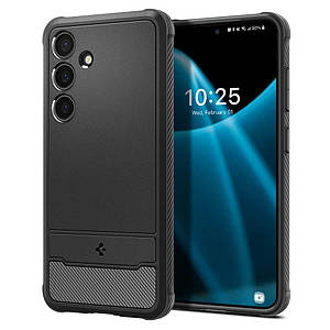 Чохол Spigen Rugged Armor до Samsung Galaxy S24 Matte Black (ACS07346)