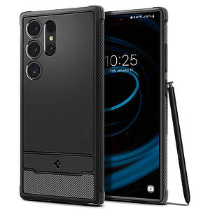 Чохол Spigen Rugged Armor до Samsung Galaxy S24 Ultra Matte Black (ACS07286)