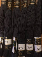 Муліне ''ПНК ім Кірова'' 20 метрів ,7210 сірий колір нитки для вишивки