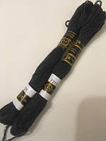 Муліне ''ПНК ім Кірова'' 20 метрів ,7212 сірий колір нитки для вишивки