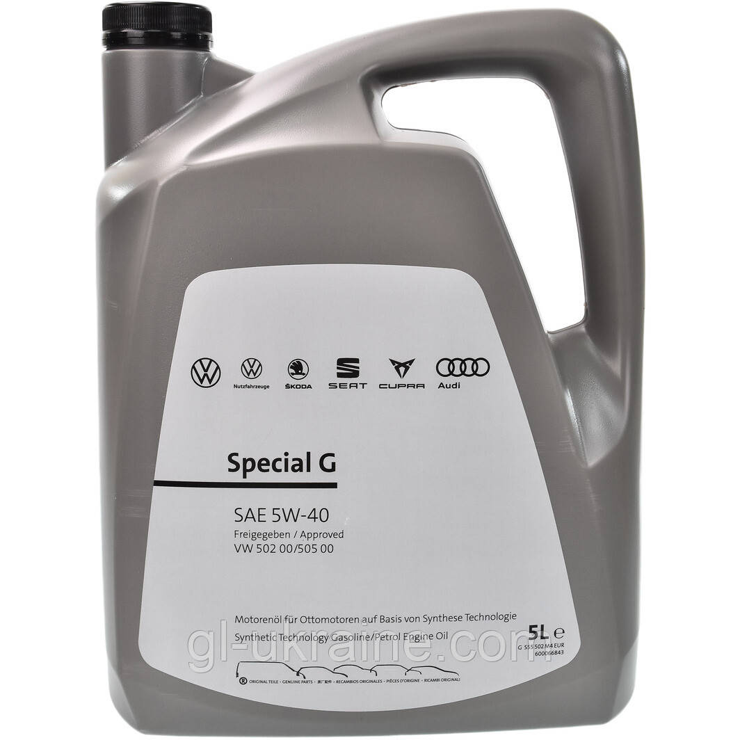 Моторна олива VAG Special G 5W-40, 5л (GS55502M4)