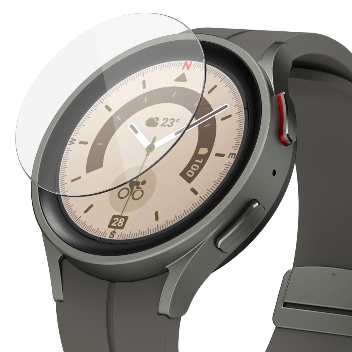 Захисне скло Fusion Tempered Glass R7 (4шт.) до Samsung Galaxy Watch 5 Pro 45mm Clear (G4as094), фото 1