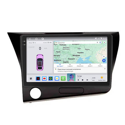 Штатна магнітола Lesko для Honda CR-Z 2010-2016 екран 9" 4/64 QLED CarPlay 4G Wi-Fi GPS 360 Prime, фото 1