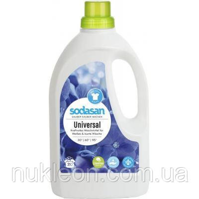 Популярний! Гель для прання Sodasan Universal Bright&White 1.5 л (4019886015615) - Краща якість тільки на Nukleon.com.ua, фото 1