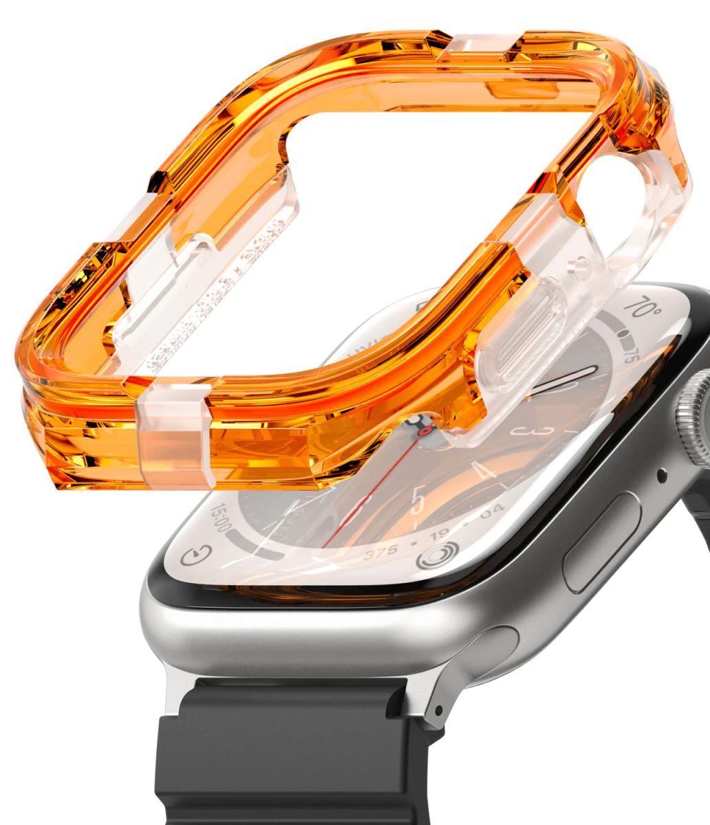Чохол Ringke Fusion Bumper до Apple Watch 4/5/SE/6/7/8/9 44/45mm Neon Orange (FB71105RS)