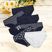 Набір жіночих трусиків 7 шт Nicoletta батальна серія  Розміри 2XL 3XL 4XL 5XL XXXL