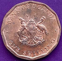 Монета Уганди 1 шилінг 1987 р.