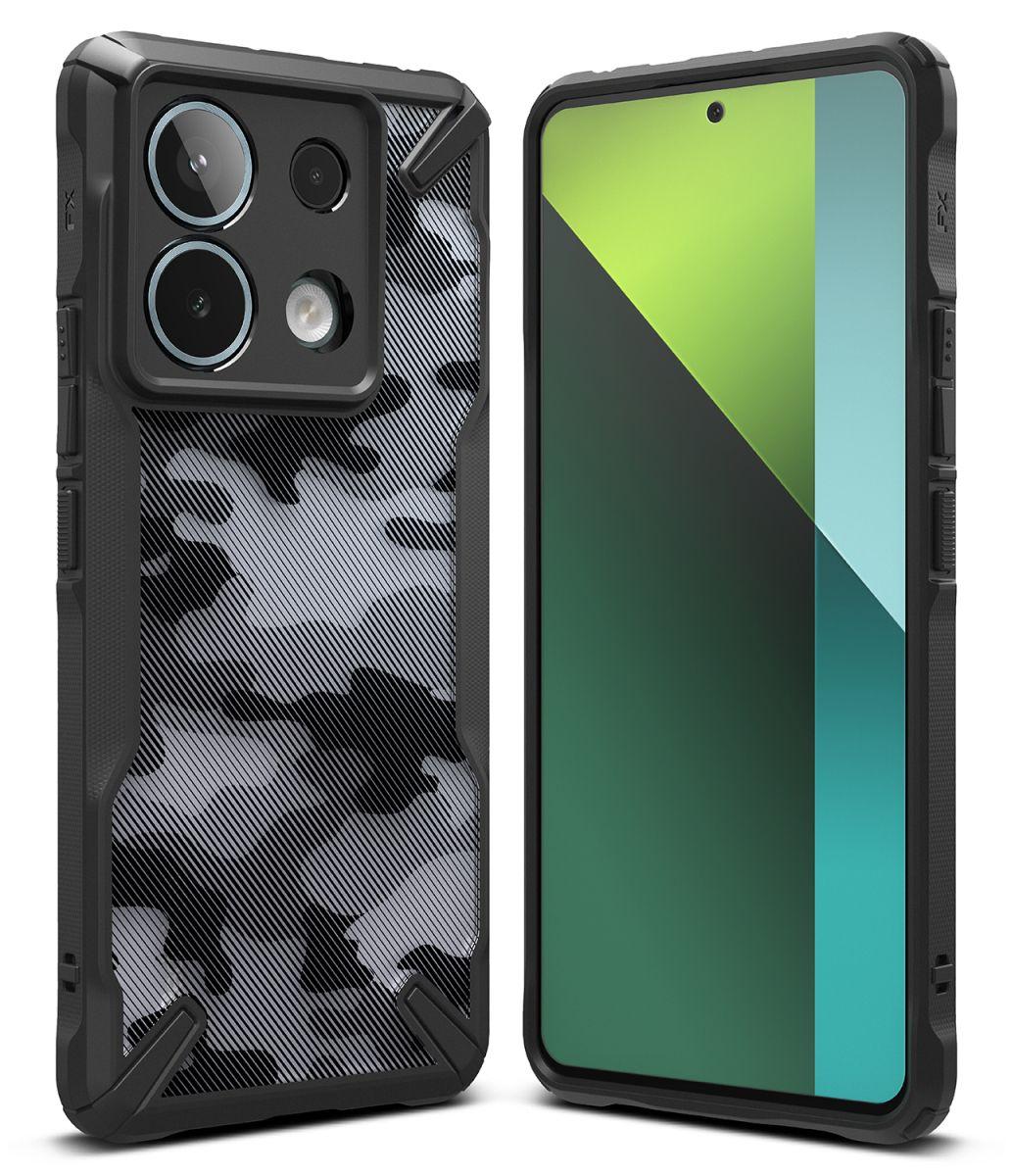 Чохол Ringke Fusion X до Xiaomi Redmi Note 13 Pro 5G / Poco X6 5G  Camo Black (FX822E73)