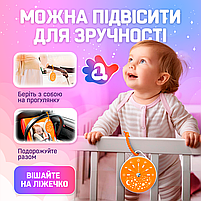 Генератор білого шуму для немовлят Шайба. З мелодіями та проектором зоряного неба., фото 7