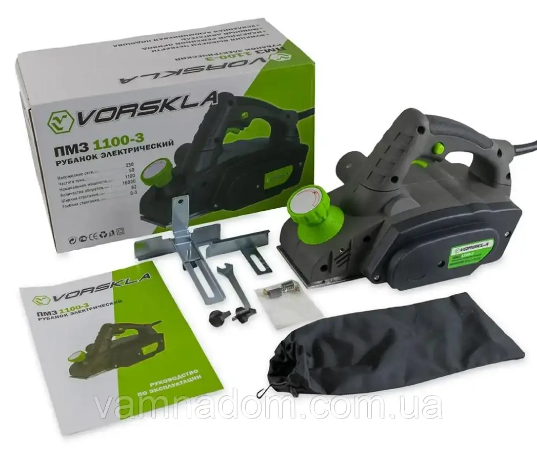 Електрорубанок Vorskla ПМЗ 1100-3, фото 1