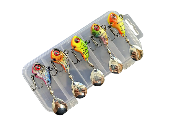 Набір Тейл-Спіннерів Tail Spinner Deracoup 1/2oz 14g 5шт в коробці, фото 1