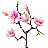 Штучна квітка магнолії "Аврора", рожева 62 см.