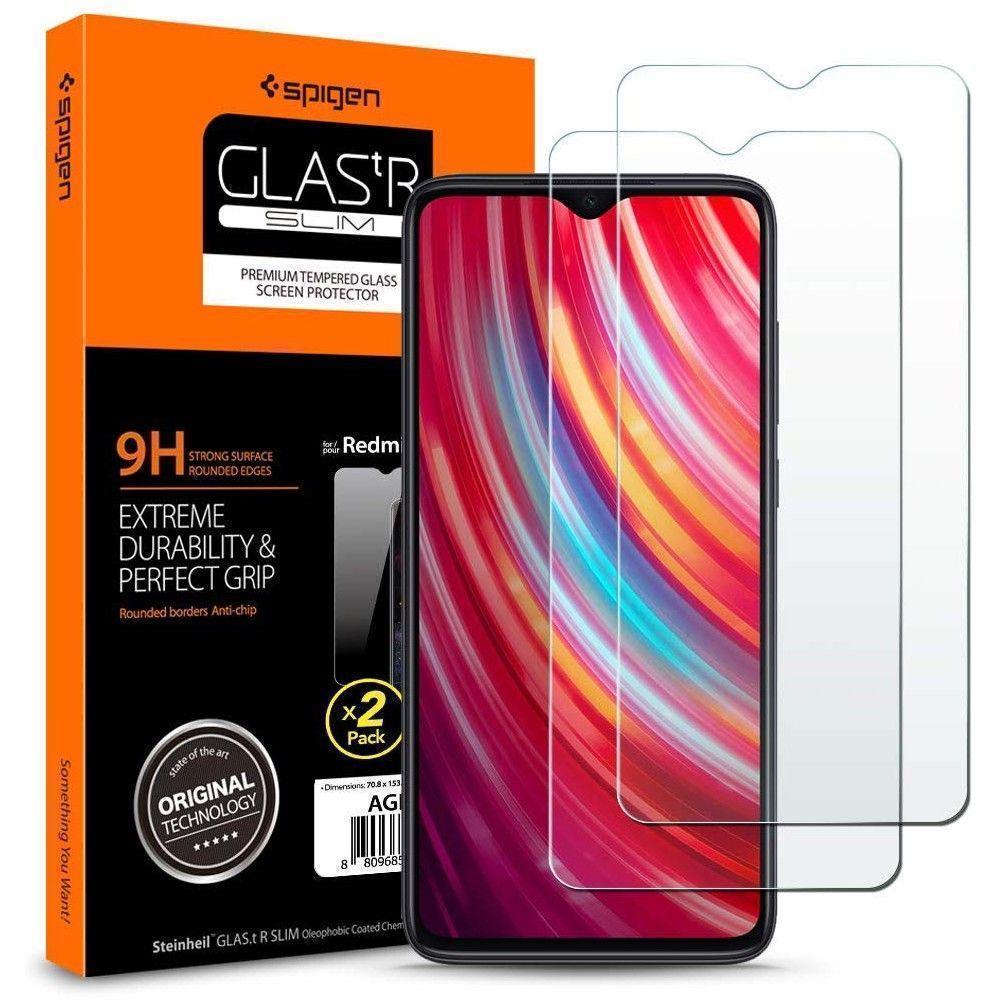 Захисне скло Spigen Glas.TR Slim 2-Pack для Xiaomi Redmi Note 8 Pro Clear (AGL00390)