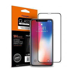Захисне скло Spigen Glas.tR Slim Full Cover до iPhone 11 Pro / XS / X Black (063GL25234)