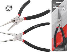 Круглогубці Для Зняття Стопорних Кілець Ø 19-60 мм Внутрішніх L=200 мм YATO (YT-2146)