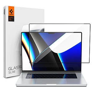 Захисне скло Spigen Glas.tR Slim Full Cover до MacBook Pro 14'' (2021-2024) Black (AGL04234)