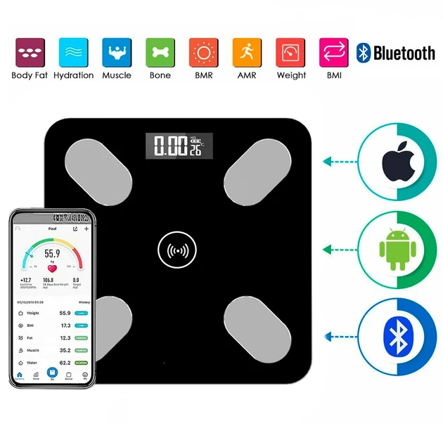 Умные фитнес весы Domotec до 180 кг