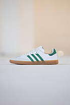 Кросівки Adidas Samba Sporty & Rich White Green / Адидас Самба Спорті енд Річ Білі з Зеленим, фото 3