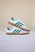 Кросівки Adidas Samba Sporty & Rich White Green / Адидас Самба Спорті енд Річ Білі з Зеленим, фото 5