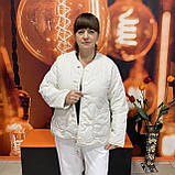 Куртка стьобана жіноча легка без коміра M/L беж, фото 6