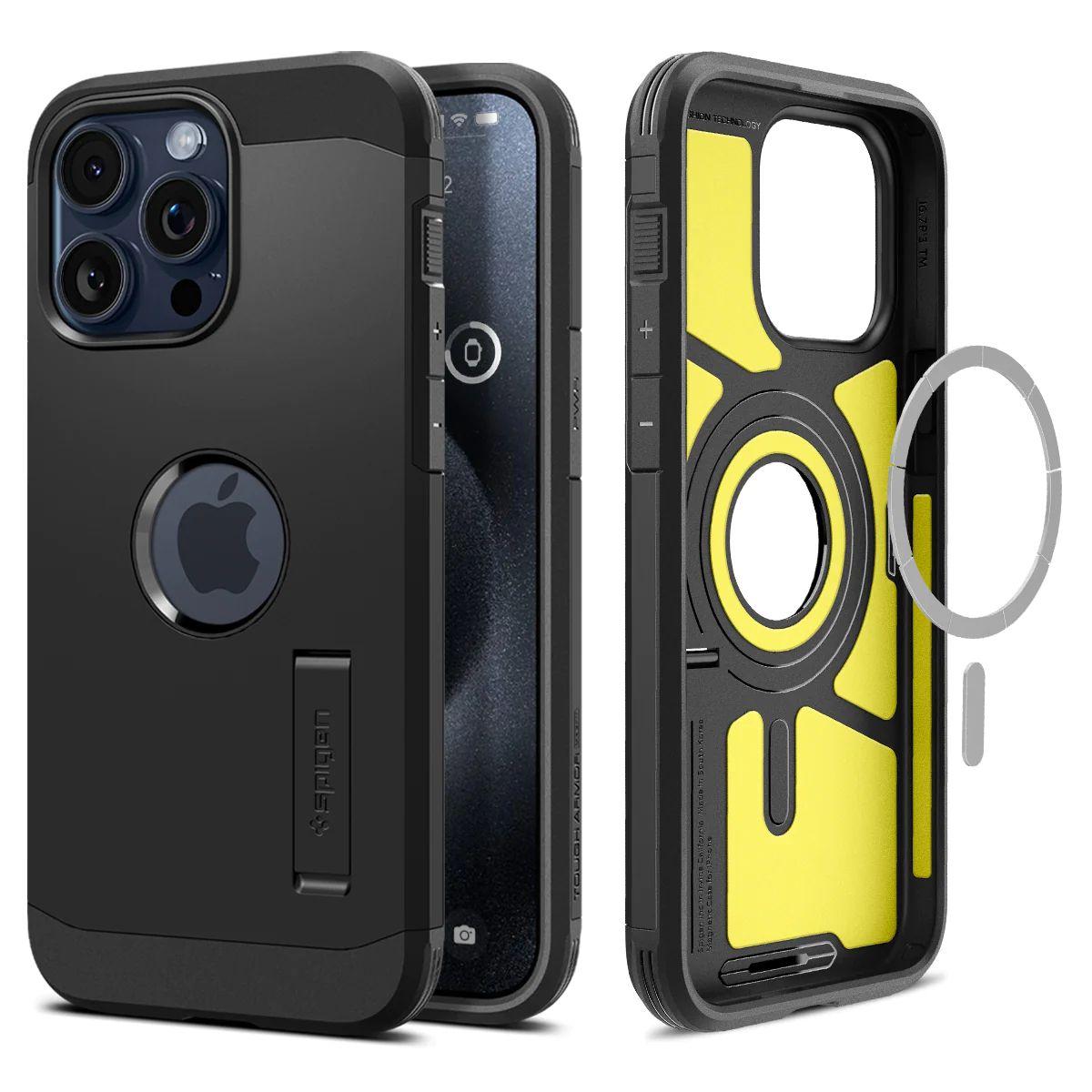 Чохол Spigen Tough Armor MagFit для iPhone 15 Pro Black (ACS06733)