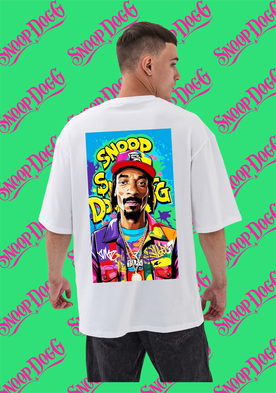 Футболка Snoop Dogg YOU OVERSIZE 95% бавовна 5% еластан (190г) White 1136