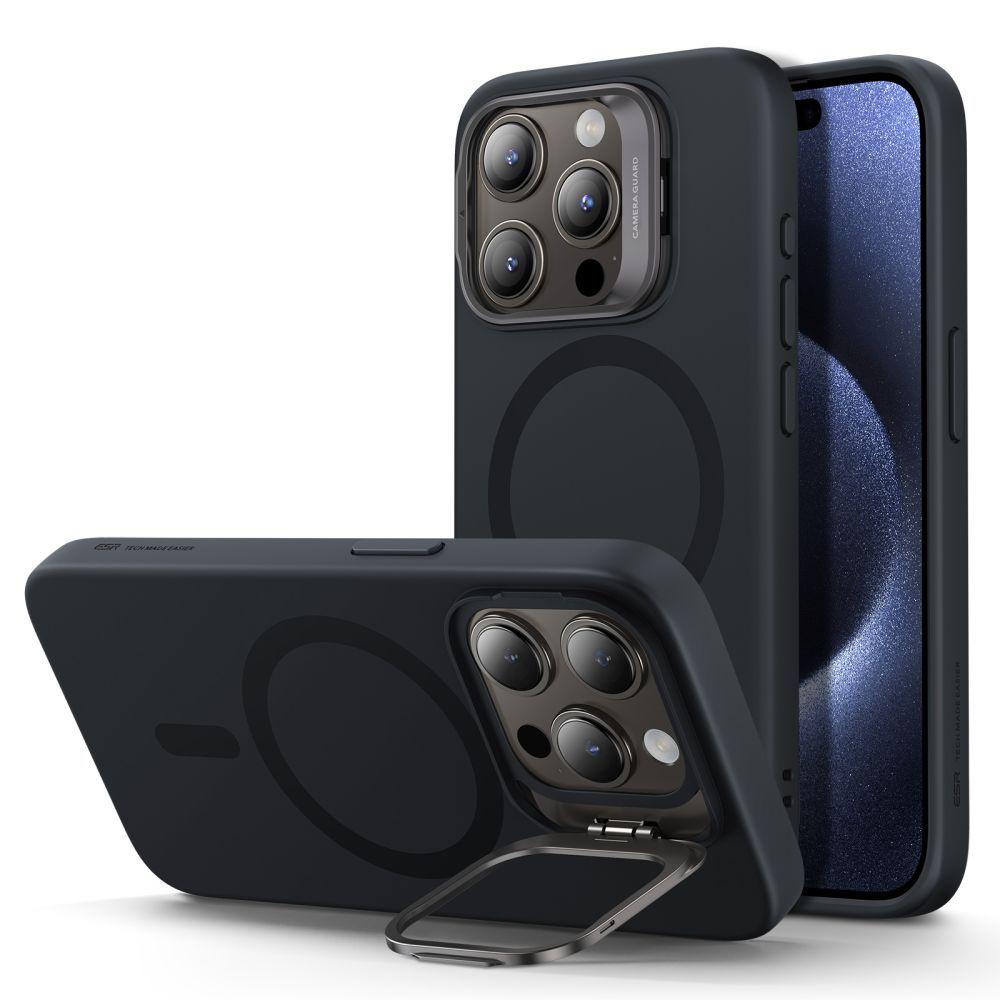 Чохол ESR Cloud Soft with Stash Stand (Halolock) до iPhone 15 Pro Black (1A6600102)