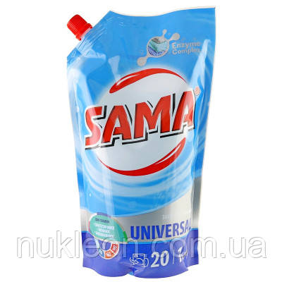 Популярний! Гель для прання Sama Universal 1 кг (4820270630839) - Краща якість тільки на Nukleon.com.ua, фото 1