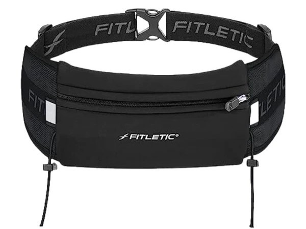 Сумка на пояс для бігу Fitletic Ultimate I Running Belt w 6 Gel Holders, FL-N06-01-BK/BK (чорний/чорний), фото 1