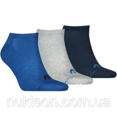 Популярний! Шкарпетки Head Sneaker 3P Unisex 761010001-001 3 пари Синій/Сірий 39-42 (8718824970295) - Краща якість тільки на