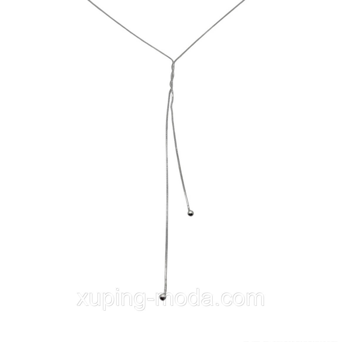 47(+17)+5 см. Підвіска ксюпінг. Родій, фото 1