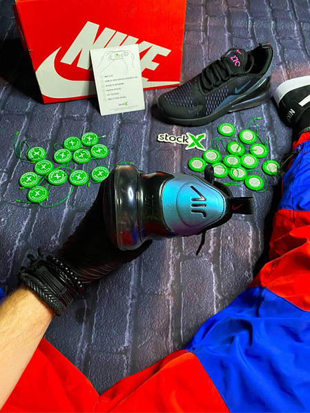 Nike Air Max 270 Black Blue Chameleon 270 Krosonavtik 2324284717