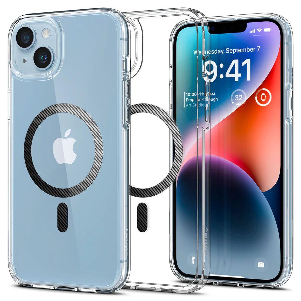 Чохол Spigen Ultra Hybrid Mag до iPhone 14 Carbon Fiber (ACS05050)