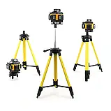 Акумуляторний лазерний нівелір DeWalt DCLE34031N 3D-4D рівень (24V, 5AH). АКБ рівень зі штативом Деволт, фото 6