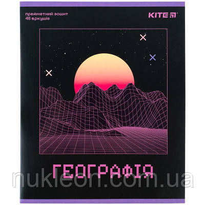 Популярний! Зошит Kite предметний Neo 48 аркушів, географія клітинка (K24-240-13) - Краща якість тільки на Nukleon.com.ua