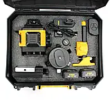 Акумуляторний лазерний нівелір DeWalt DCLE34031N 3D-4D рівень (24V, 5AH). АКБ рівень  Деволт, фото 9