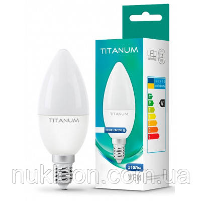 Популярний! Лампочка TITANUM Filament C37 4W E14 4100K (TLFC3704144) - Краща якість тільки на Nukleon.com.ua, фото 1