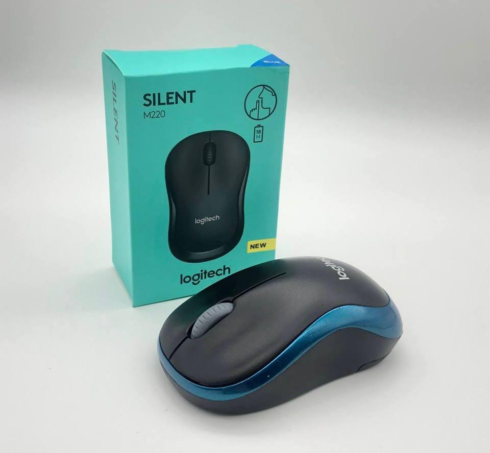 Мишка бездротова LOGITECH SILENT M220 (КОРОБКА)