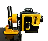 Акумуляторний лазерний нівелір DeWalt DCLE34031N 3D-4D рівень (24V, 5AH). АКБ рівень  Деволт, фото 3